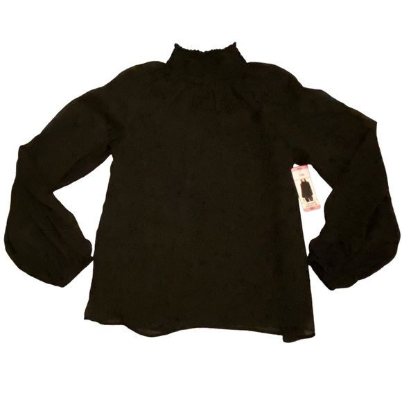 Limited Edition Joie caviar black chiffon sheer blouse evening wear. Size S - Picture 3 of 7